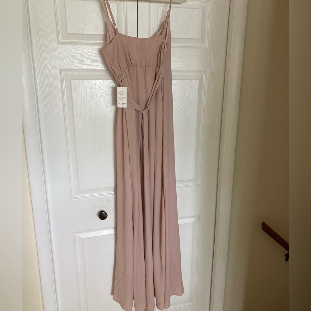 NWT Elegant dusty Blush Pink maxi Dress - Picture 9 of 9
